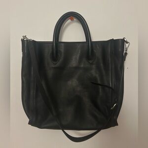 Madewell Black Estate Leather Tote Bag